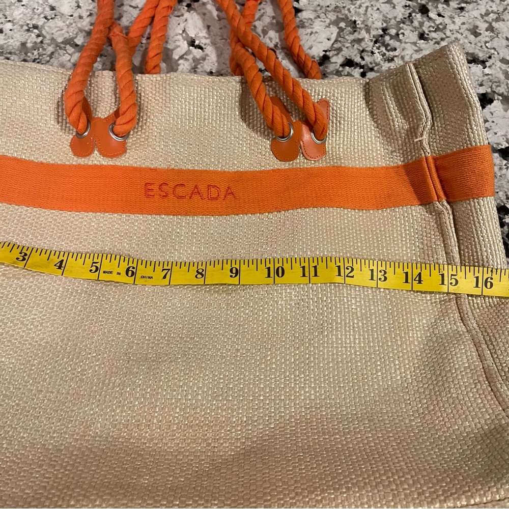 Escada Raffia Butterfly Rope Handle Tote Bag - Picture 9 of 11